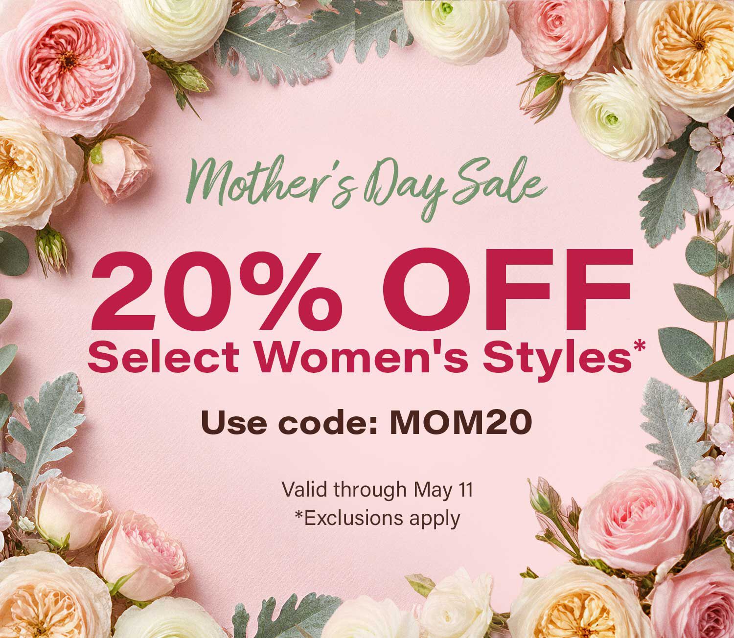 MOTHER'S DAY SALE